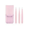 Pink Tweezers Set 3-in-1