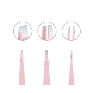 Pink Tweezers Set 3-in-1