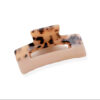 Hair Claw - 2-Tone Leopard Cream (Medium)