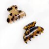 Hair Claw Mini - Leopard Duo