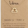 Zodiac Necklace - LIBRA