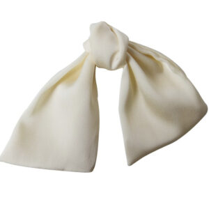 Scrunchie - Pearls & Cream Bow Tie