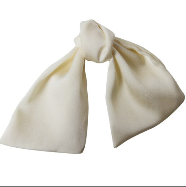 Scrunchie - Pearls & Cream Bow Tie