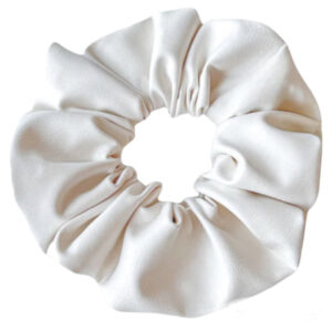 Scrunchie - Leather White