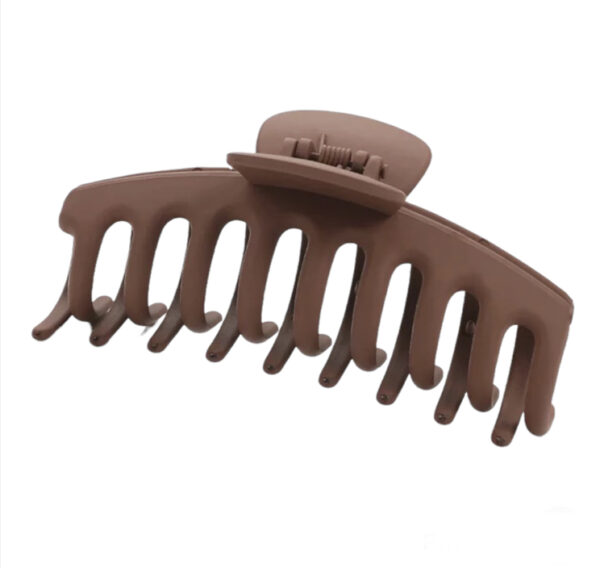 Hair Claw Large - Cioccolato Matte